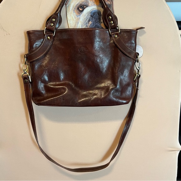 Authentic Firenze Leather Bag - Picture 3 of 10